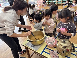 だいこんのおすそわけ